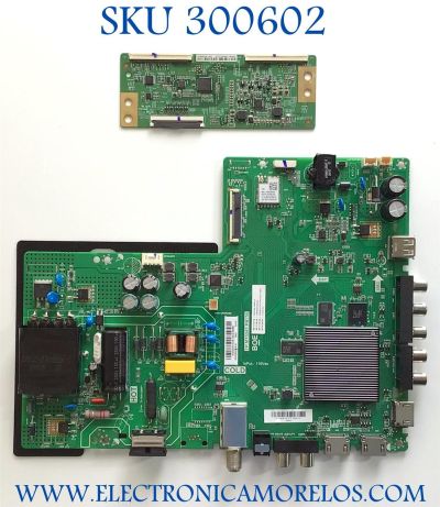 KIT DE TARJETAS PARA TV VIZIO / MAIN FUENTE 60103-00617 / TP.MT5581.PB756 / 4300031044 / 4.30.21 / T-CON HV430FHBN42 / P416751A_20 / 1533 OBT06C7T0836 / PANEL BOEI430WU1 / MODELO D43FX-F4 LBVFVNSW / D43FX-F4